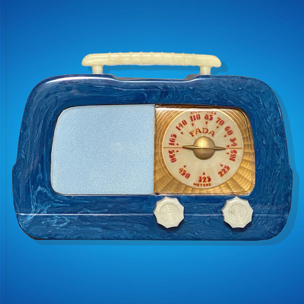 FADA 711 Catalin Radio Flocked Grille Replacement- Cream