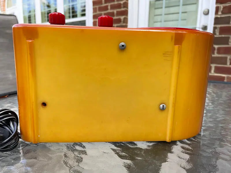 FADA 1000 'Insert Grille' Bullet Catalin Radio Yellow and Red Catalin Store Selling Catalin Radios and Art Deco Radios