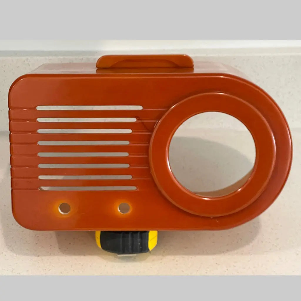 FADA 1000 Alabaster and Dark Butterscotch Catalin Radio Restoration Catalin Store Sells Catalin Radios and Art Deco Radios