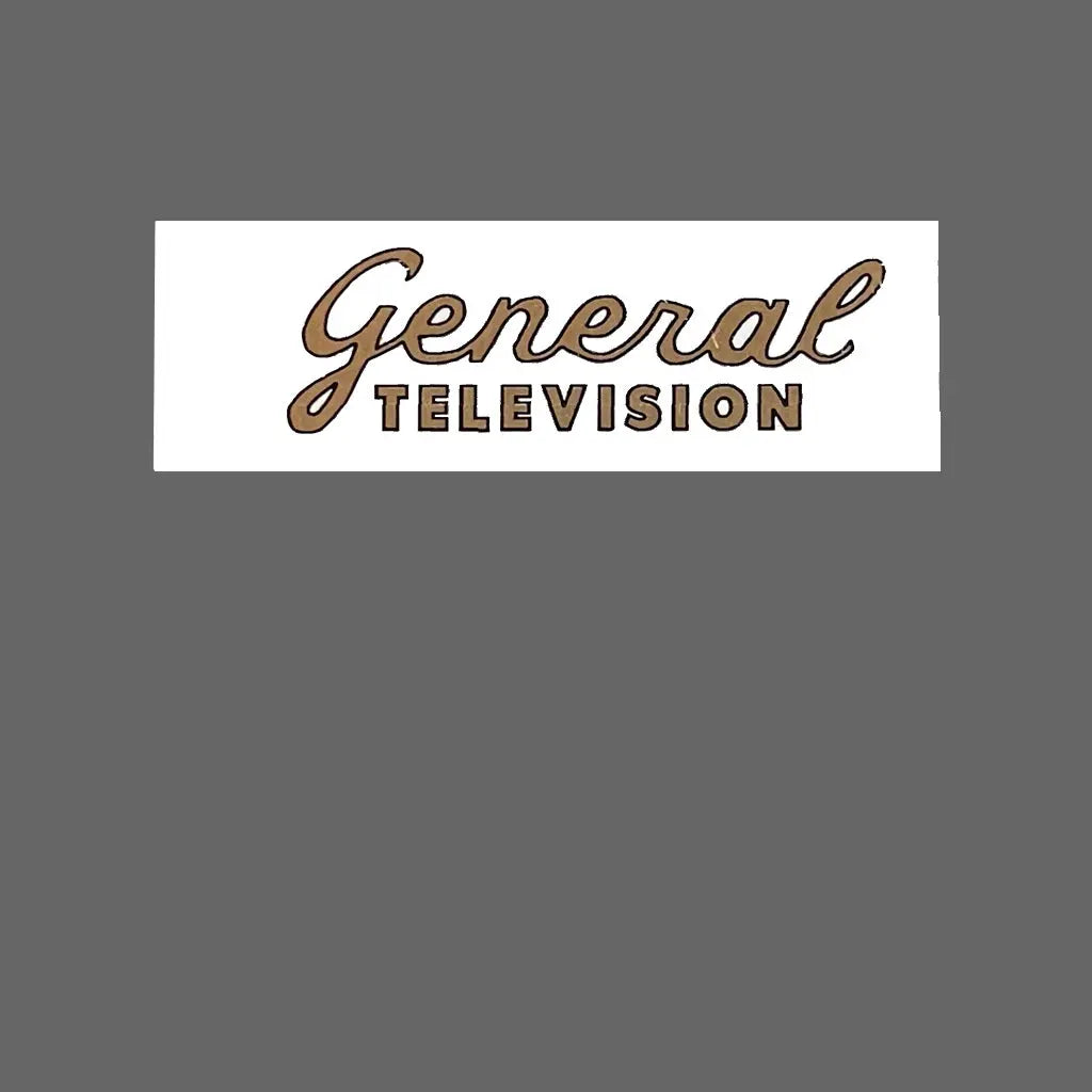 General Television Waterslide Catalin Radio Decal Selling Catalin Radios and Art Deco Radios