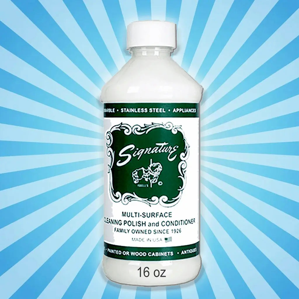 SIGNATURE Multi-Surface Cleaner Polisher- Sizes- 3.3 oz and 8.0 oz Pouches or 16 oz Bottles Catalin Store Selling Catalin Radios