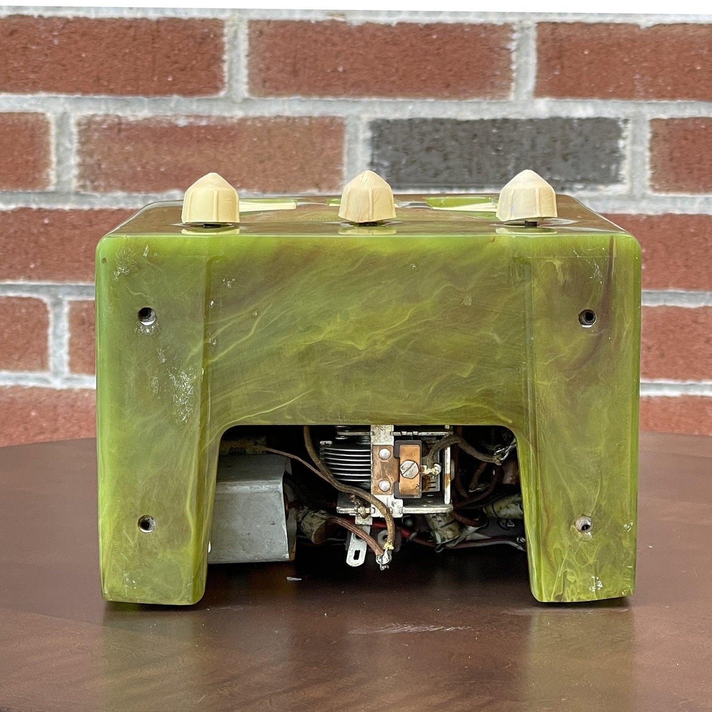 Emerson BT245 Catalin Radio- Green Swirl