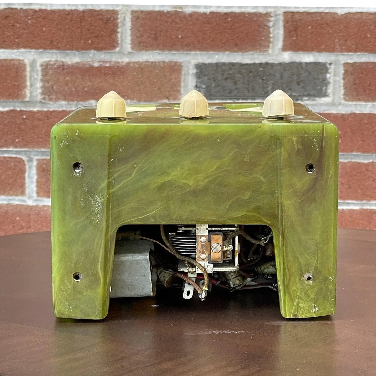 Emerson BT245 Catalin Radio- Green Swirl