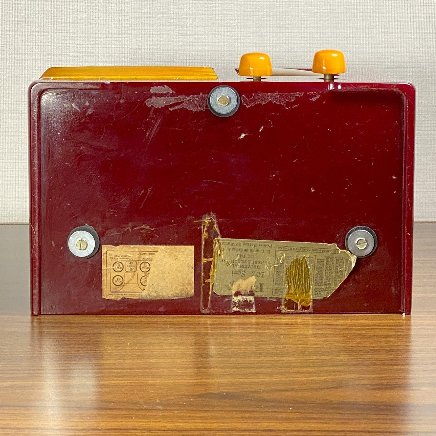 FADA 202 Catalin Radio, Maroon and Butterscotch