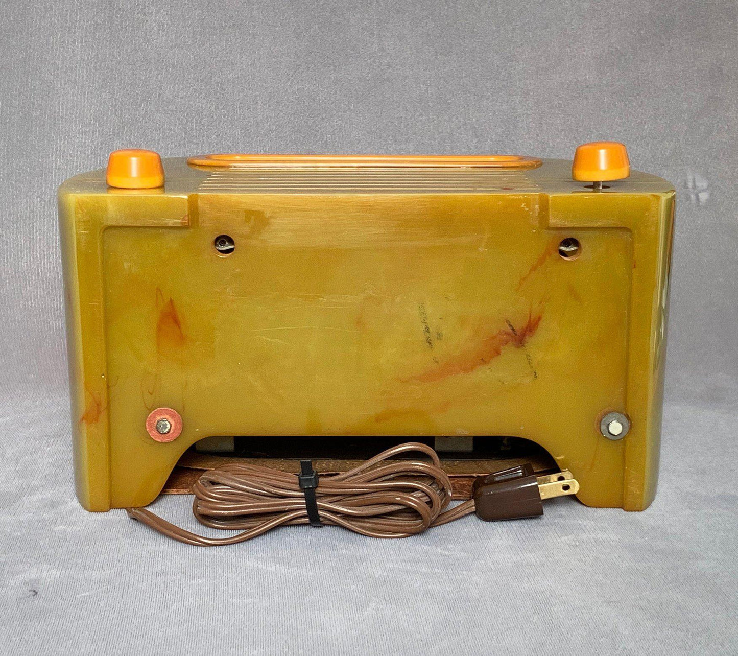 FADA 652 Catalin Radio "Temple" Onyx Butterscotch