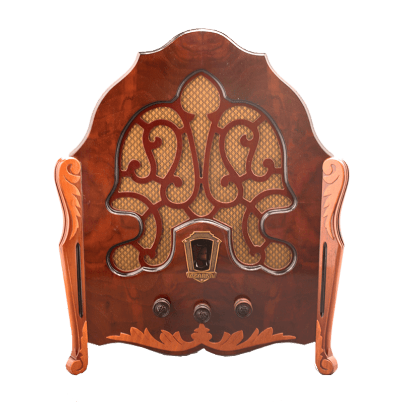 Ozarka 93 Cathedral Wood Tube Radio