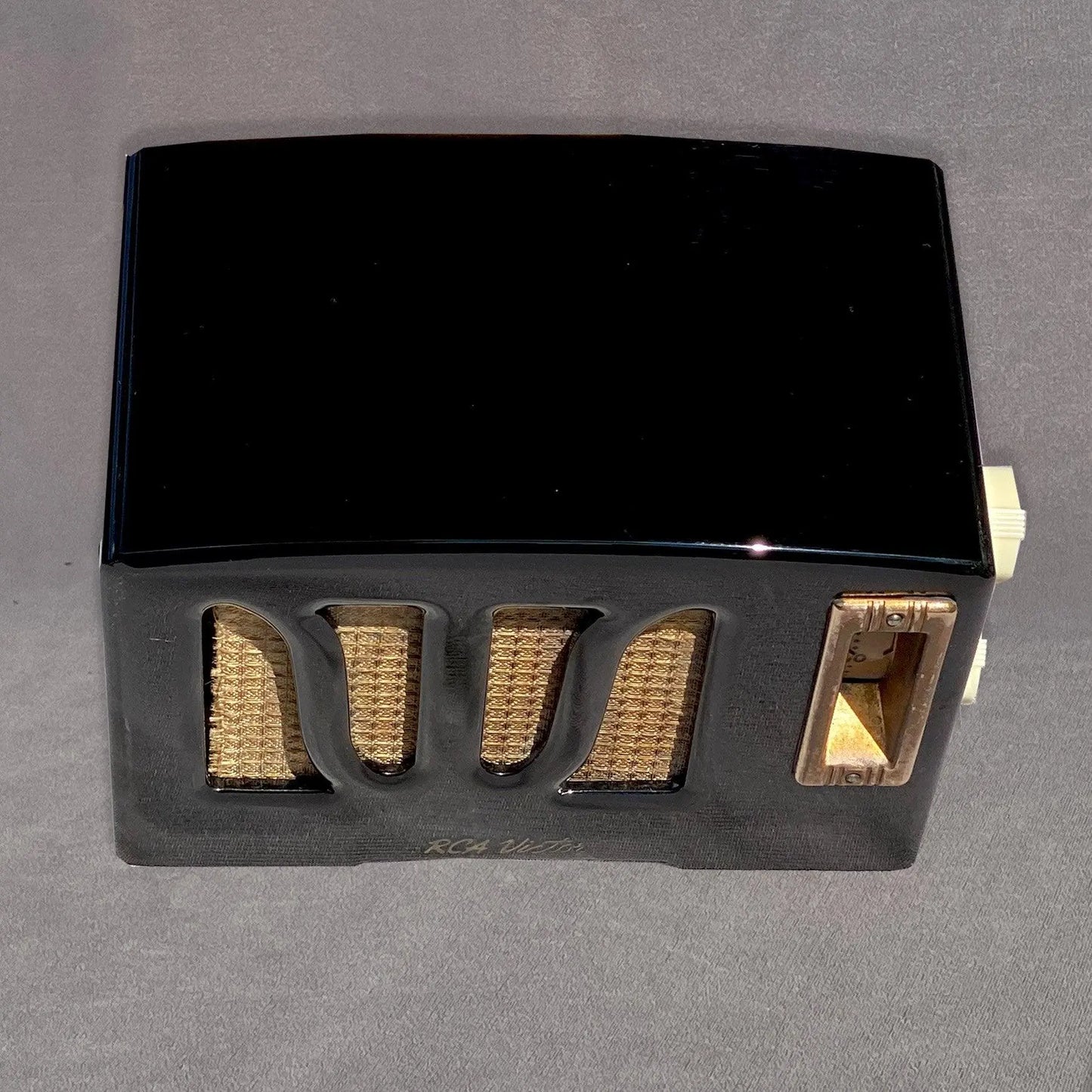 RCA RC350 "Tulip" Catalin Radio - Jet Black