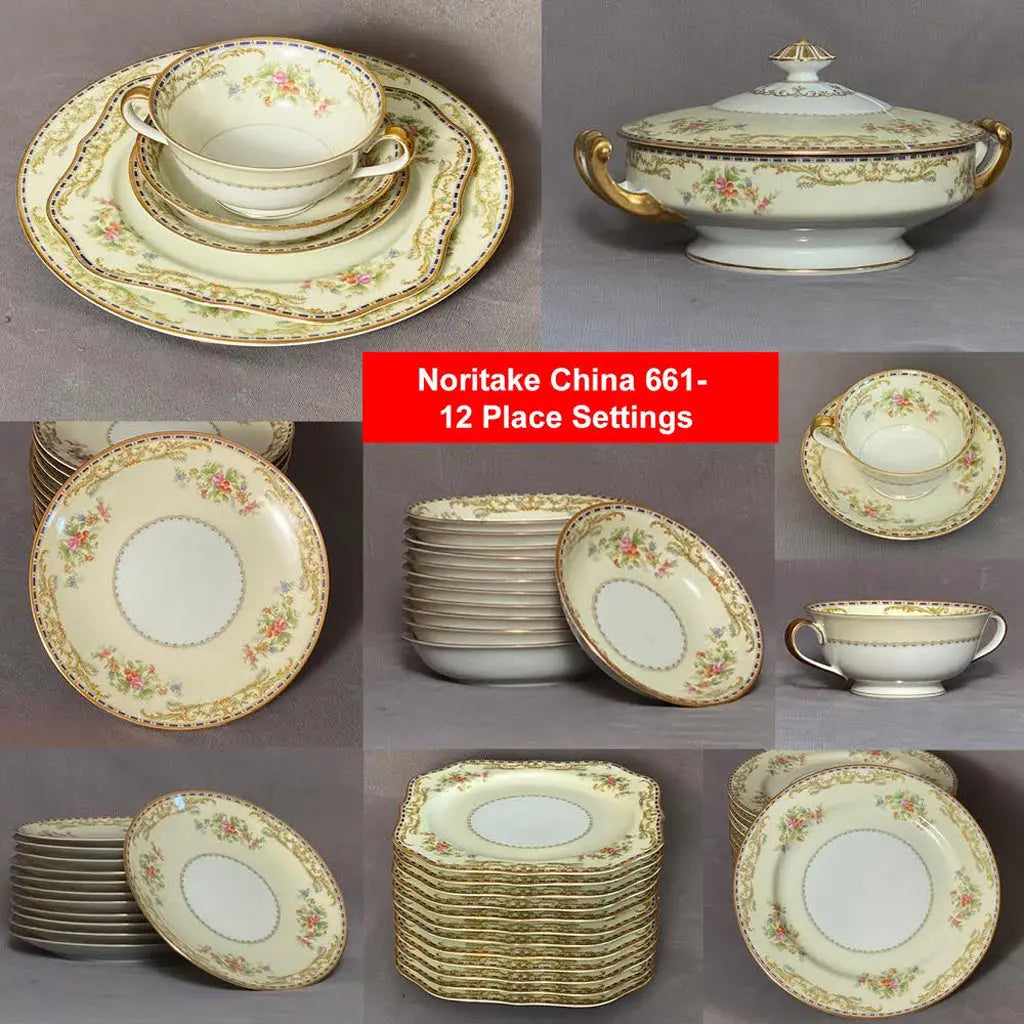 NORITAKE Oberon 661 China c.1933 All Original Pieces