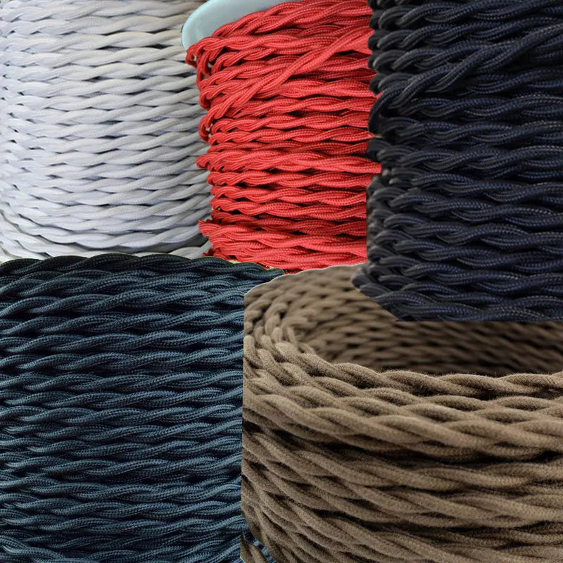 'Vintage Inspired' Twisted Cloth Power Cord