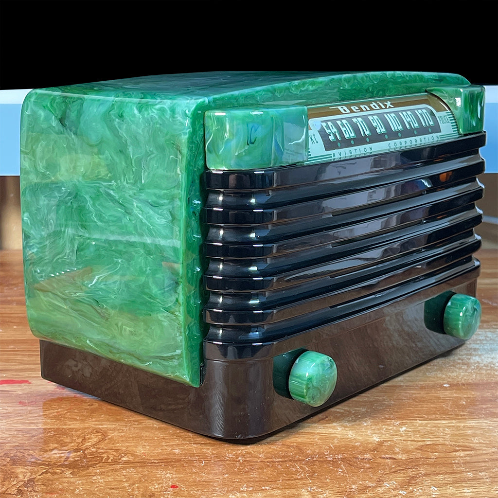 Bendix 526C Catalin Radio Jade Green Restoration Catalin Store Sells Catalin Radios and Art Deco Radios