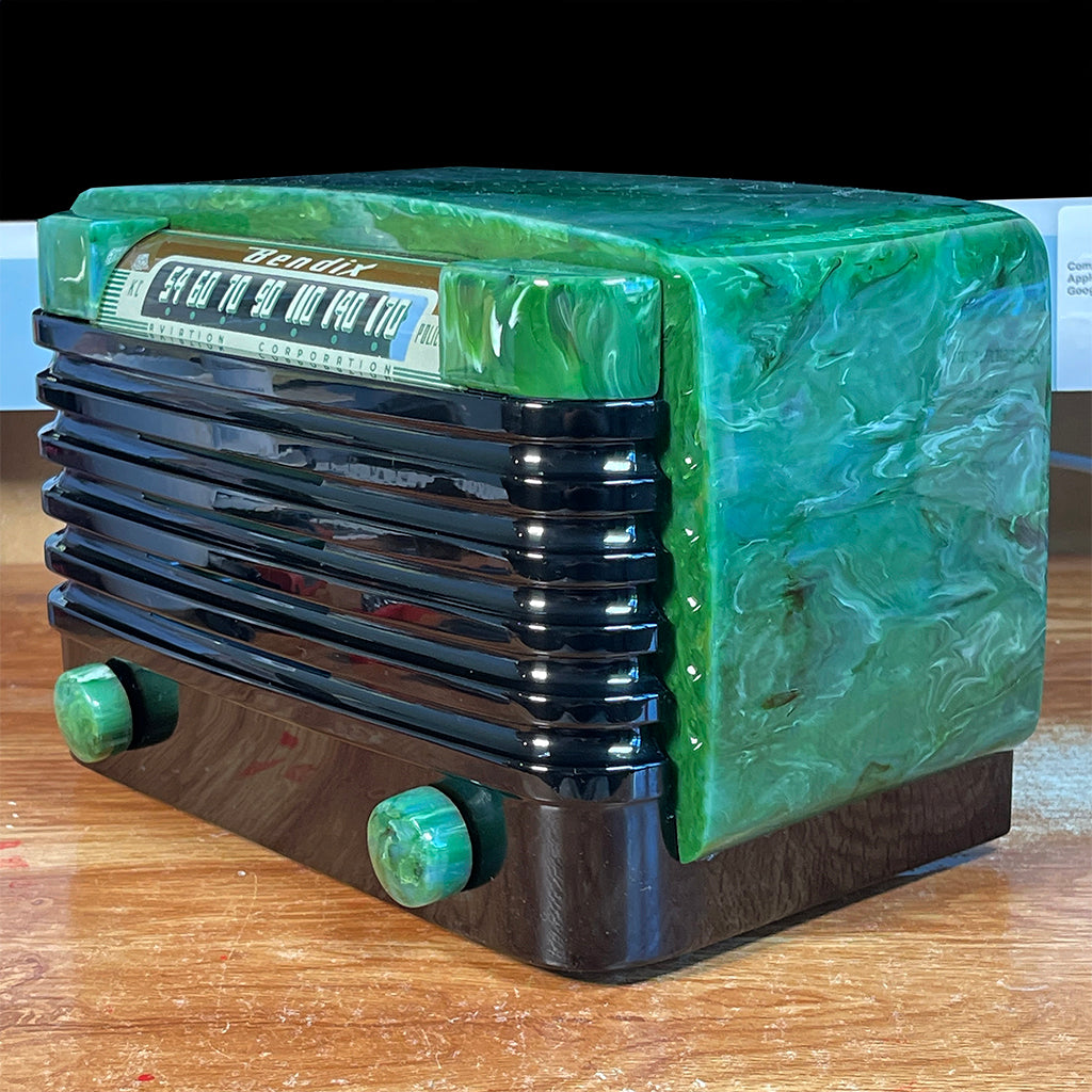 Bendix 526C Catalin Radio Jade Green Restoration Catalin Store Sells Catalin Radios and Art Deco Radios