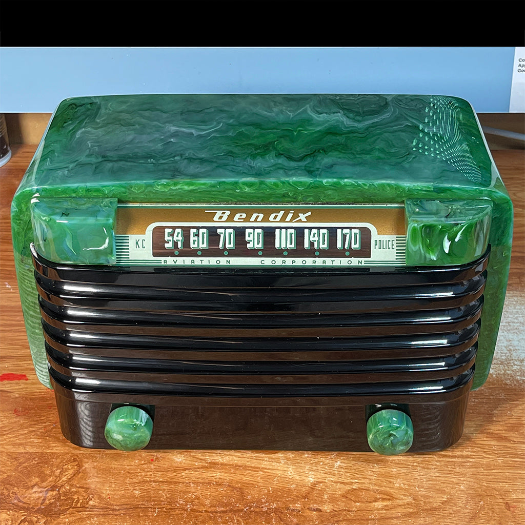 Bendix 526C Catalin Radio Jade Green Restoration Catalin Store Sells Catalin Radios and Art Deco Radios