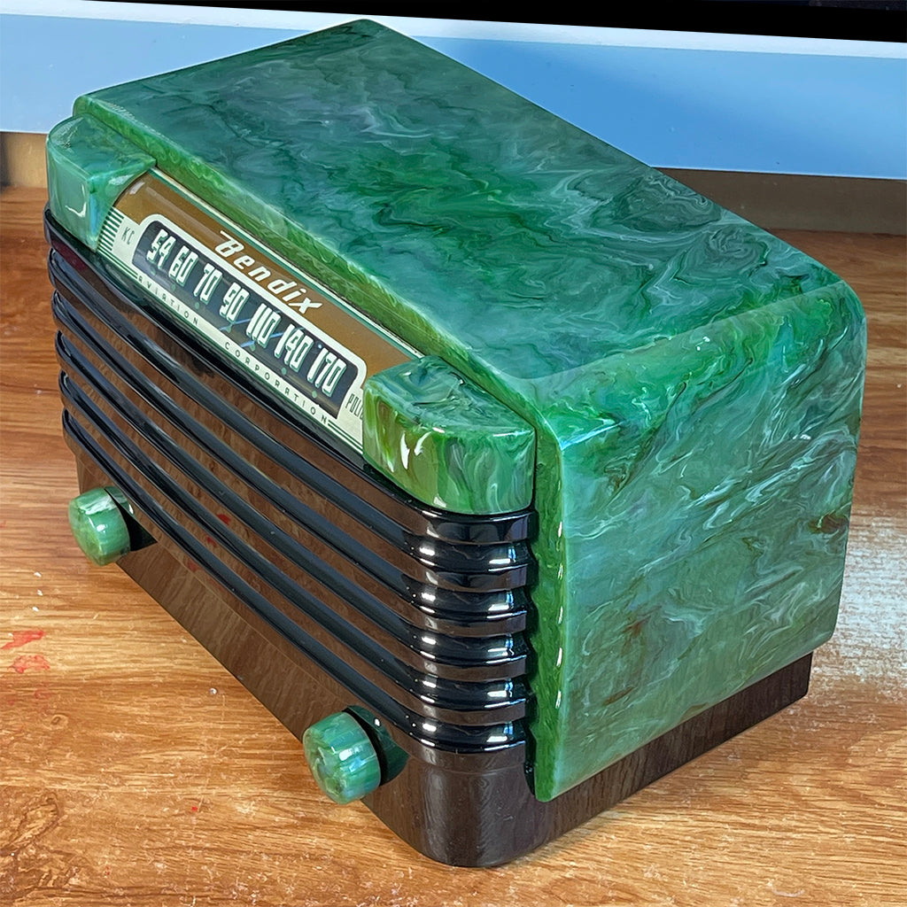 Bendix 526C Catalin Radio Jade Green Restoration Catalin Store Sells Catalin Radios and Art Deco Radios