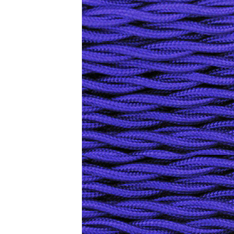 Blue Cloth Twisted Power Cord