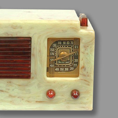 Sentinel 195U, 195 Ultra Catalin Radio-Gold Series Radio Dial Lens