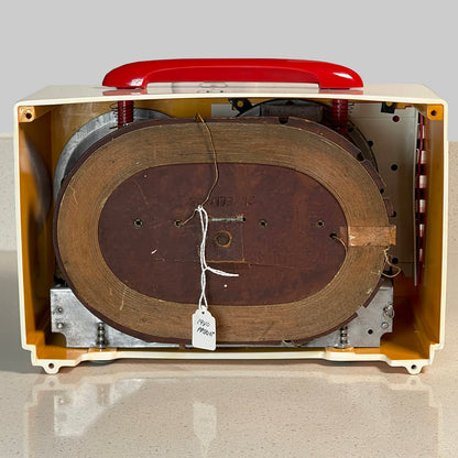 Emerson 400 "Patriot" Catalin Radio, White/All Red Restoration #3