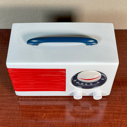 Emerson 400 "Patriot" Catalin Radio, White Restoration #1