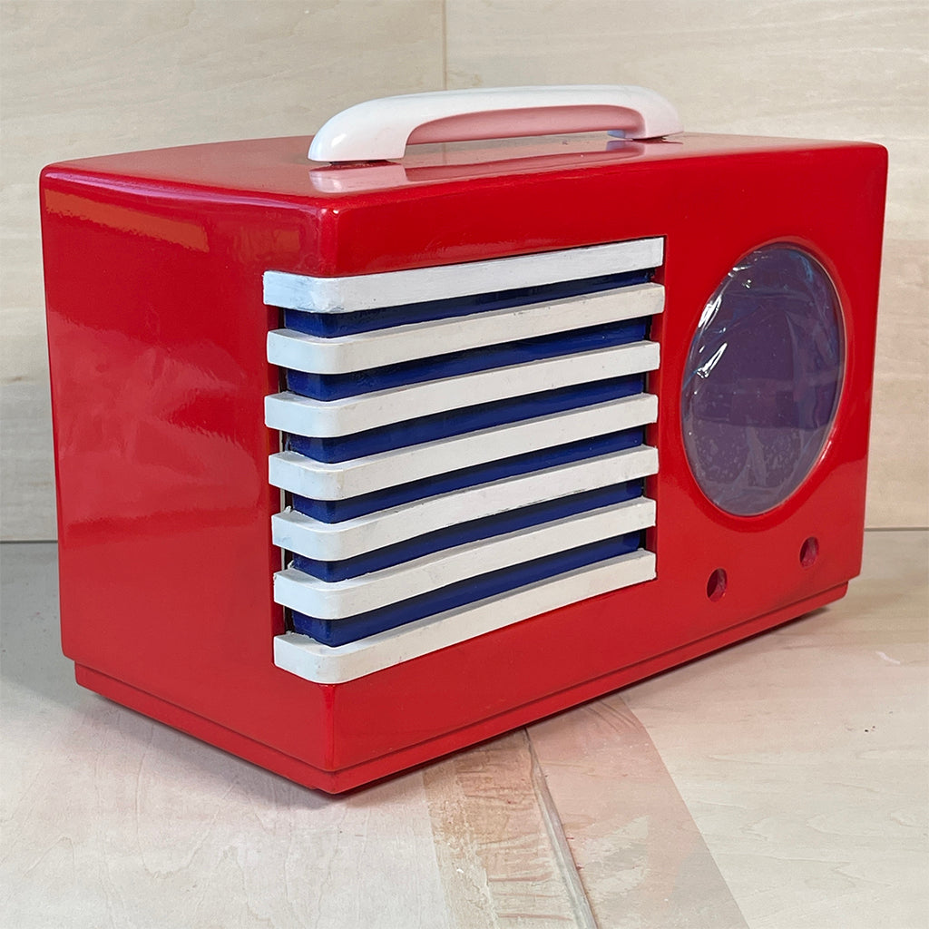 Emerson 400 Catalin Radio Red Restoration and Repair Catalin Store Sells Catalin Radios and Art Deco Radios