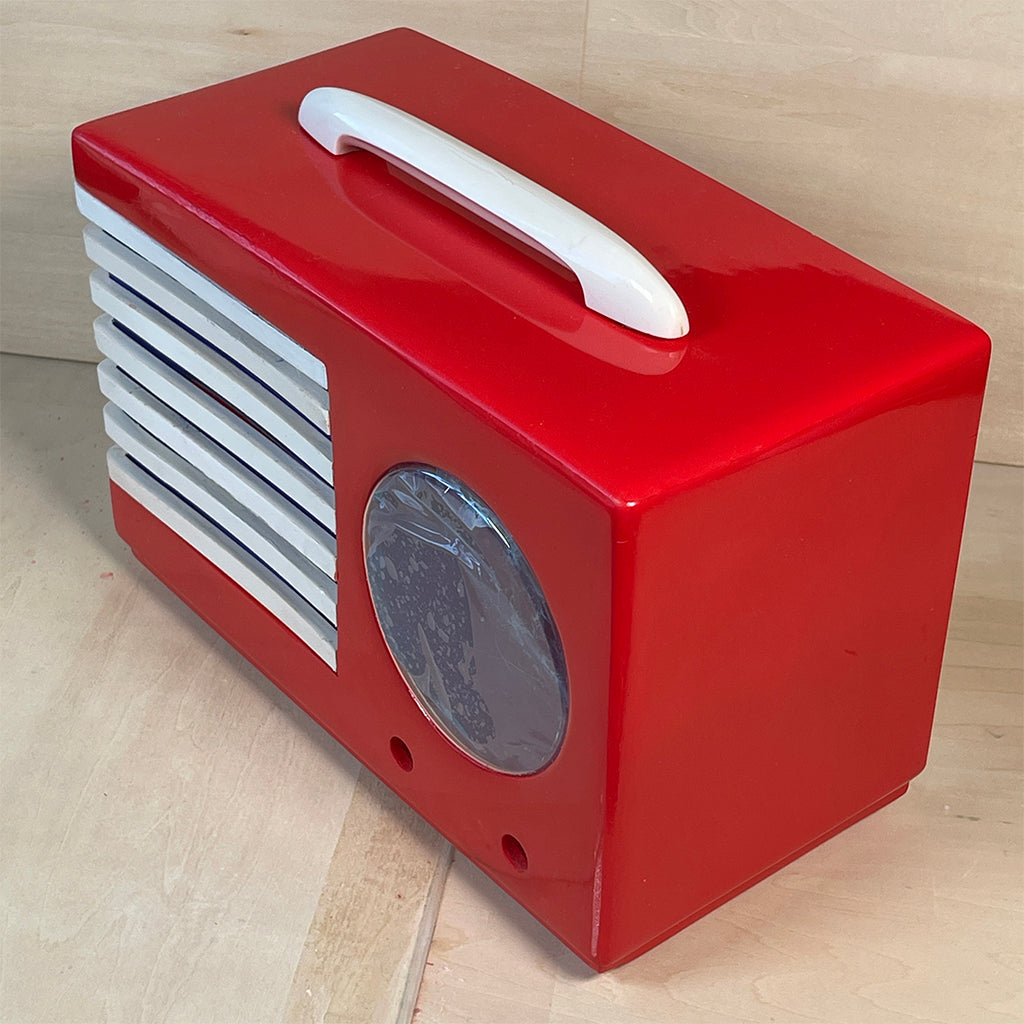 Emerson 400 Catalin Radio Red Restoration and Repair Catalin Store Sells Catalin Radios and Art Deco Radios