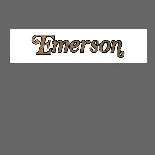 Emerson Waterslide Logo Radio Decal