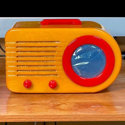 FADA 1000 "Bullet" Butterscotch and Red Catalin Radio Restoration