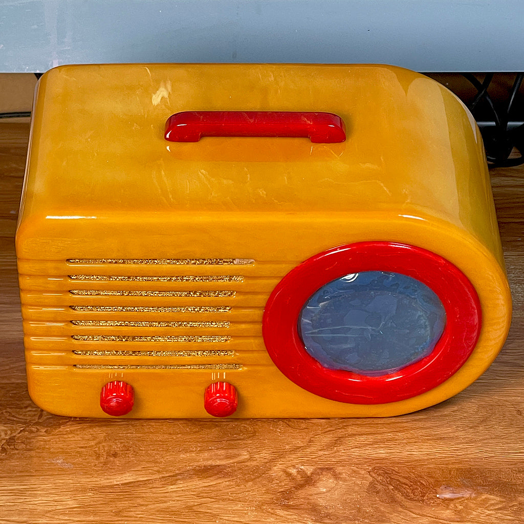 FADA 1000 "Bullet" Butterscotch and Red Catalin Radio Restoration