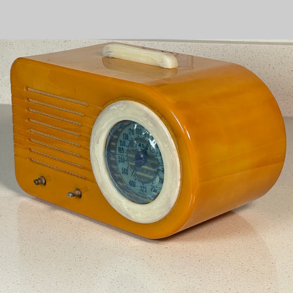 FADA 1000 "Bullet" Butterscotch and Alabaster Catalin Radio Restoration