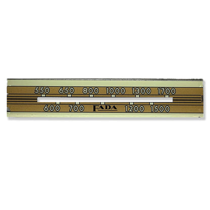 FADA 252 'Temple' Catalin Radio Glass Dial Scale- Reproduction