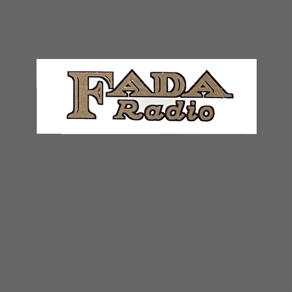 FADA Waterslide Catalin Radio Decal