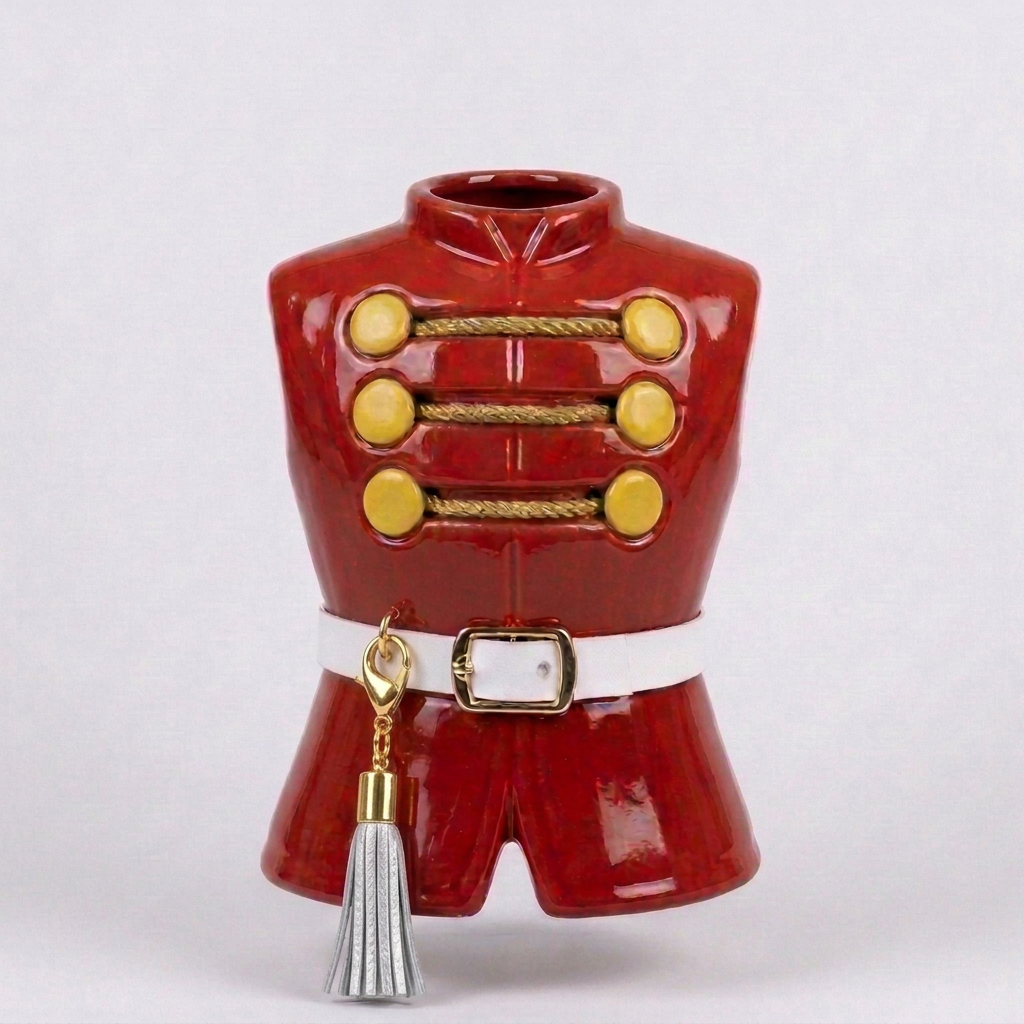 General Electric "Bandy the Bandmaster" Doll: White Leather Belt, Buckle and One Tassel- Reproduction