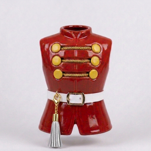 General Electric "Bandy the Bandmaster" Doll: White Leather Belt Tassel and Clasp Accessory