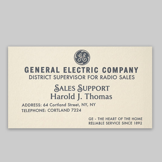 General Electric "Bandy the Bandmaster" Doll: Business Cards (Set of 5)- Reproduction