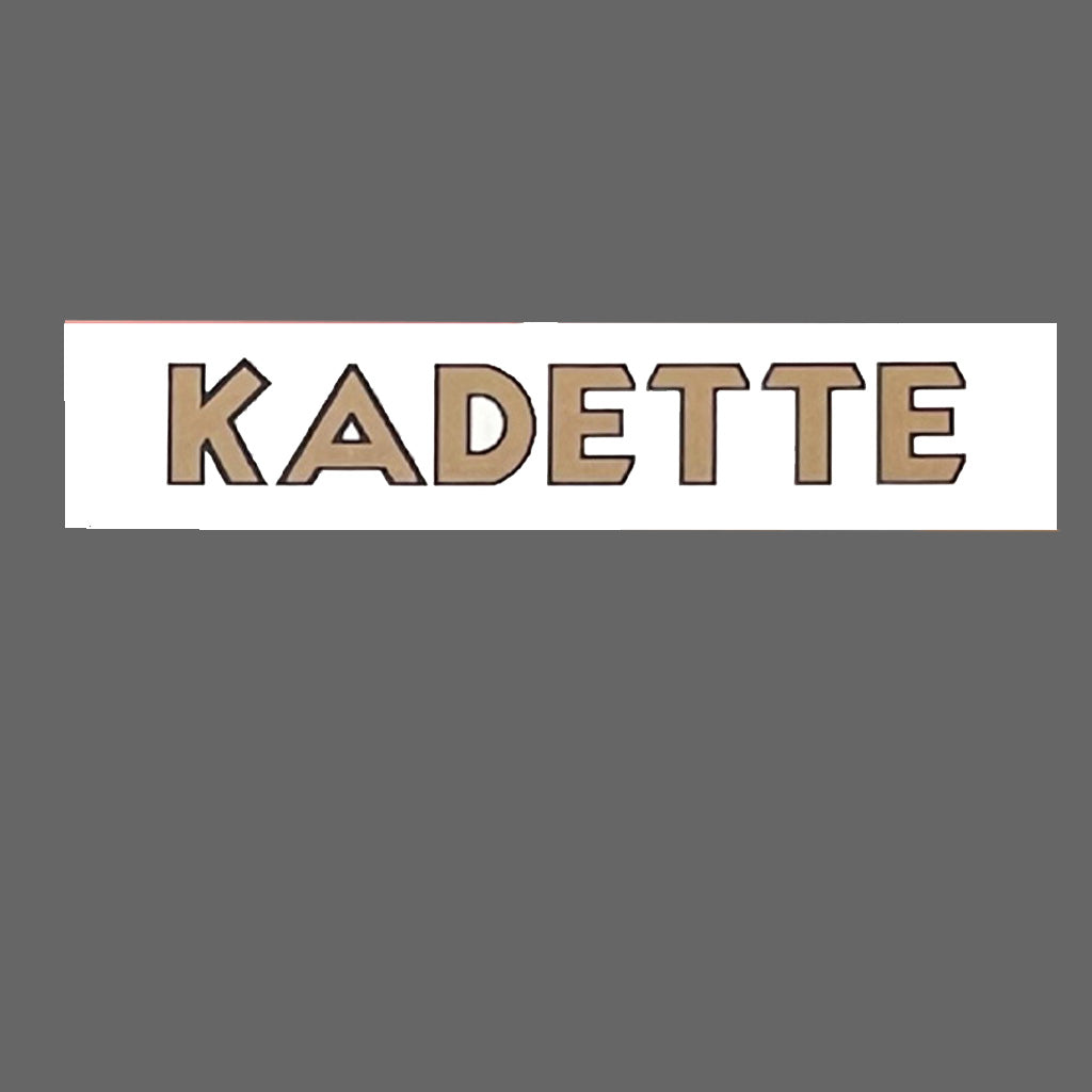 Kadette Waterslide Catalin Radio Decal