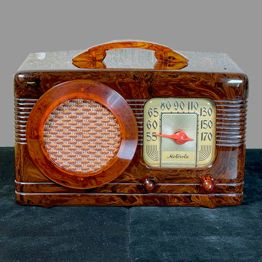 Motorola 50XC-4 'Circle Grille' Catalin Radio- Tortoise Art Deco