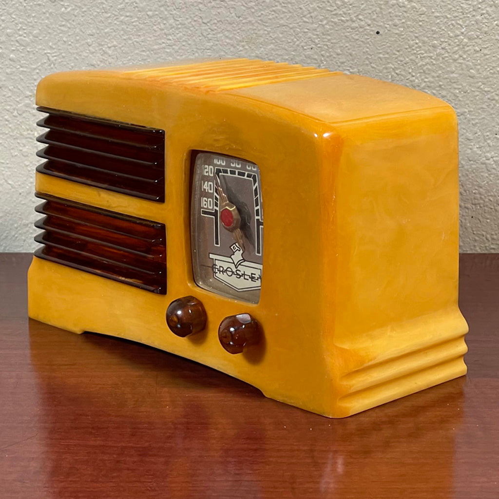 Crosley G1465 Split Grille Catalin Radio Butterscotch and Tortoise 
