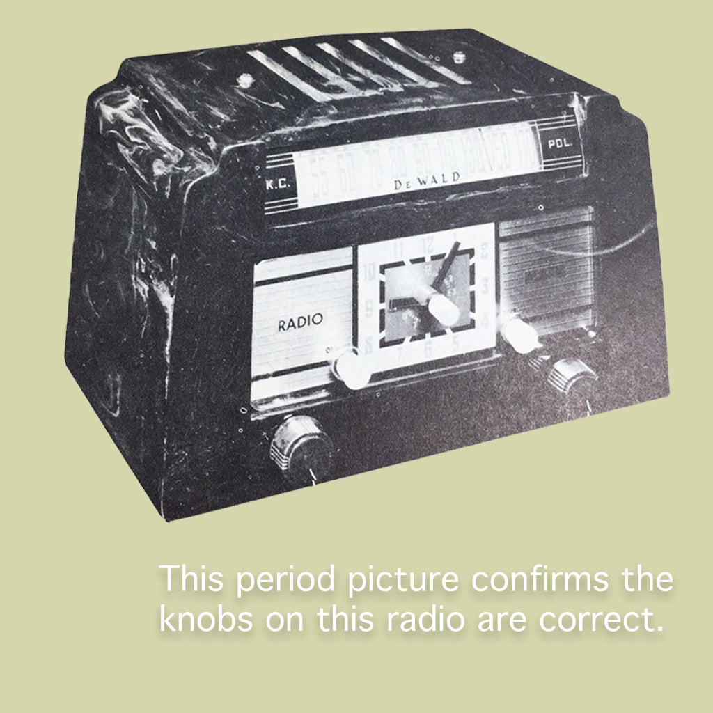 DeWald B-502 Catalin Radio/Clock- Red Swirled *Pristine Condition* - Selling Catalin Radios and Art Deco Radios
