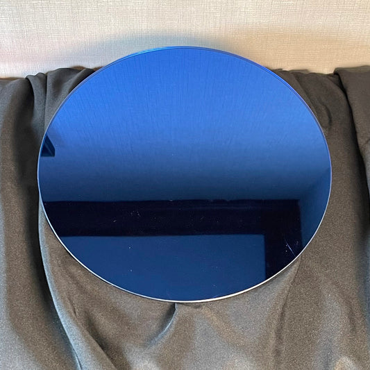 Sparton Plateau- Vintage Mirror Reproduction- Cobalt Blue 14" Diameter
