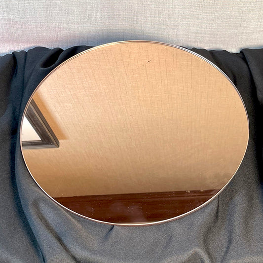 Sparton Plateau- Vintage Mirror Reproduction- "Old Rose" or Peach 14" Diameter