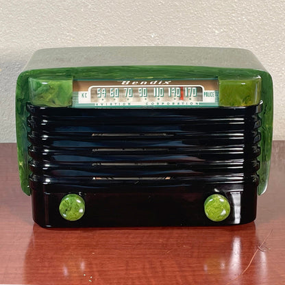 Bendix 526C Catalin Radio- Green Swirl