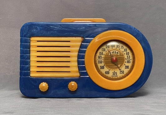 FADA 1000 Insert Grill Bullet Catalin Radio Blue/Butterscotch