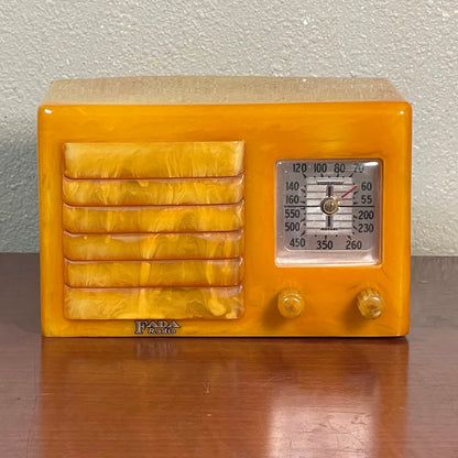 FADA 5F60 Catalin Radio- Butterscotch - Selling Catalin Radios and Art Deco Radios