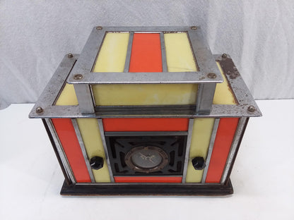 RADIO-GLO Stained Glass Radio- Red